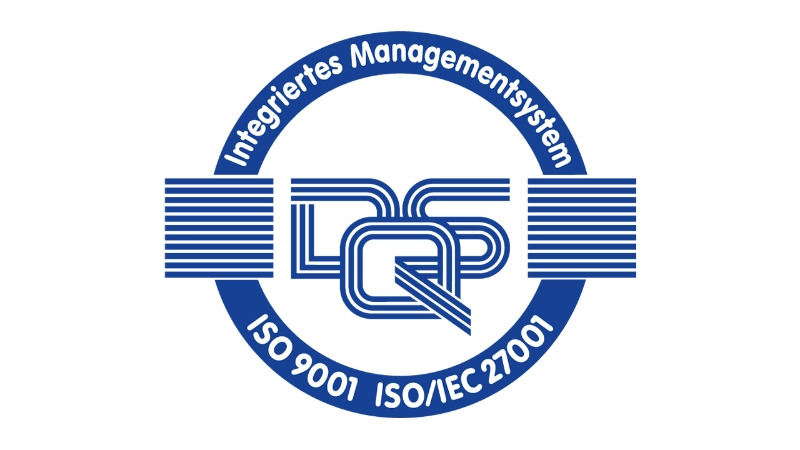 DQS Zertifizierungssiegel Integriertes Managementsystem ISO 9001 ISO/IEC 27001